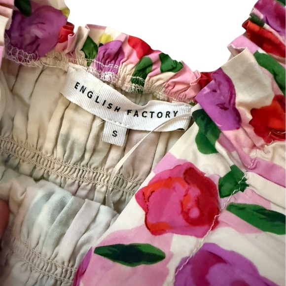 English Factory Floral Ruffle Mini Dress from Anthropologie – Size Small - Picture 6 of 10
